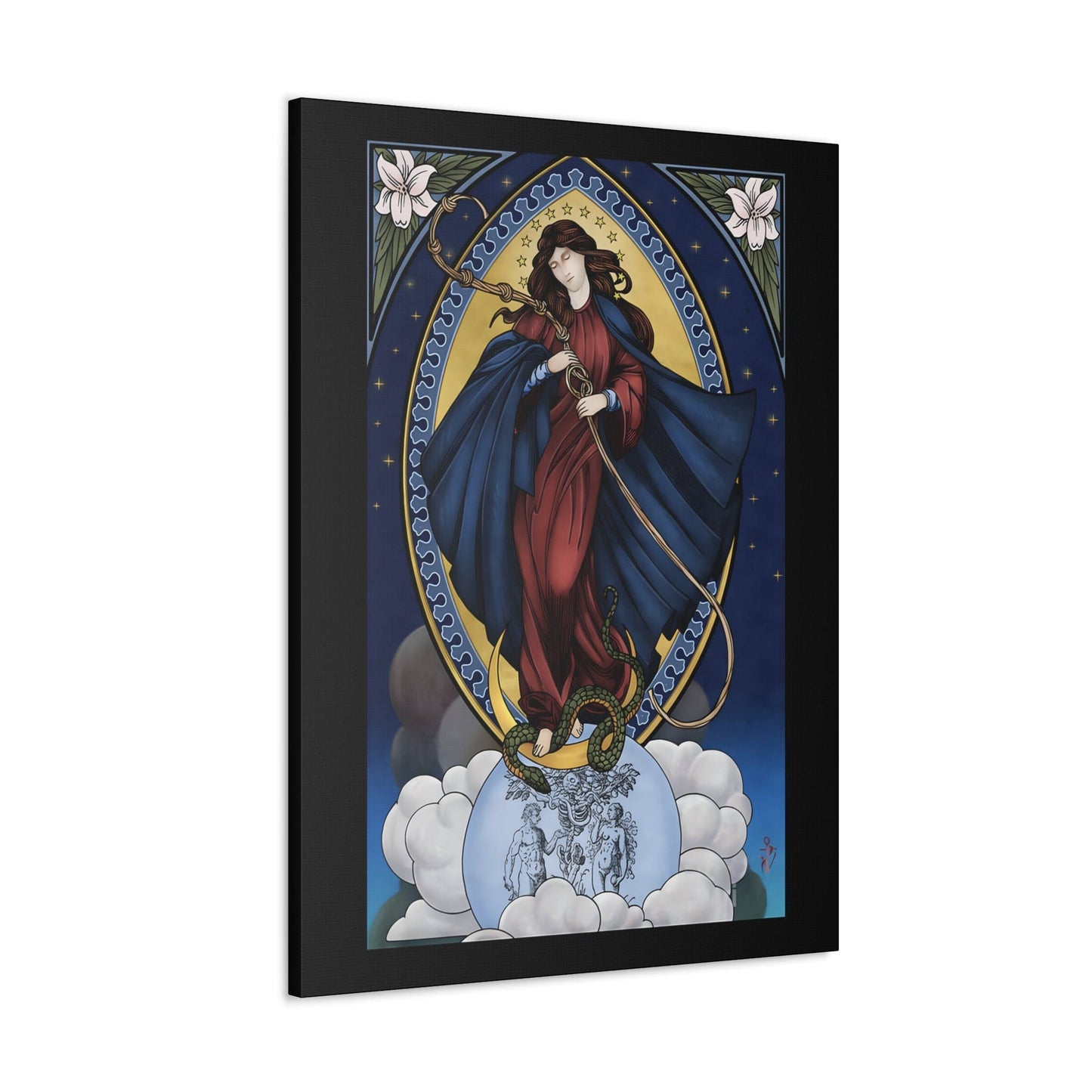 Mary Untier of Knots Premium Canvas Wall Print