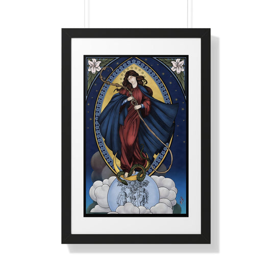 Mary Untier of Knots Premium Framed Poster Print