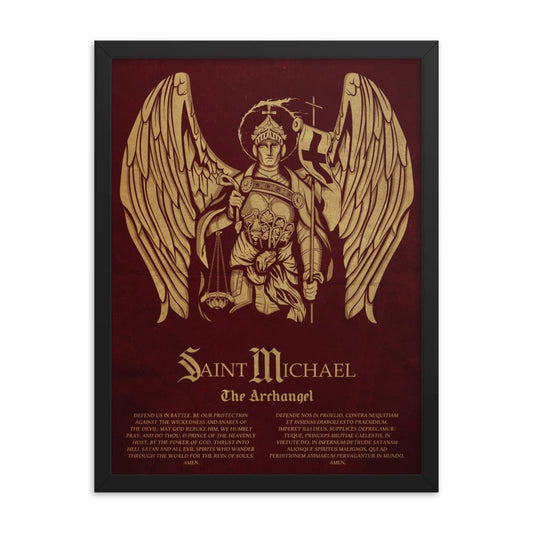 Saint Michael Framed poster