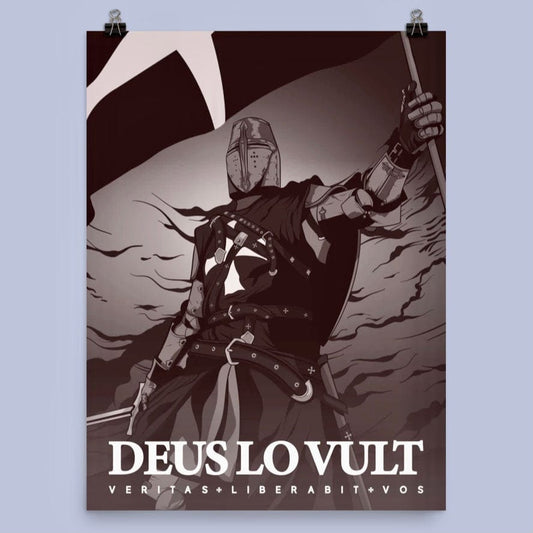 "Deus Lo Vult" Premium Poster